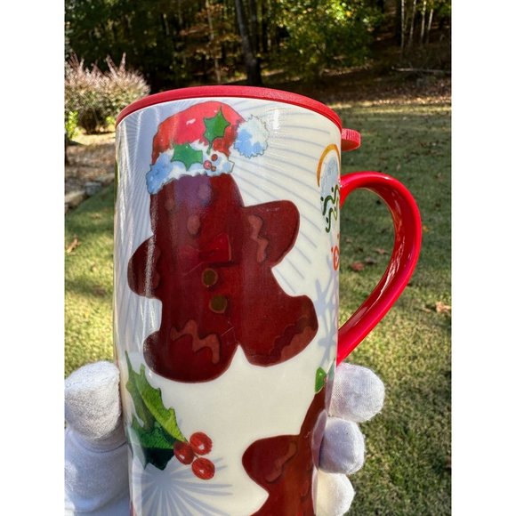 Lenox Home For the Holidays Gingerbread Heat Changing Travel Mug Christmas 20 Oz - Picture 12 of 13